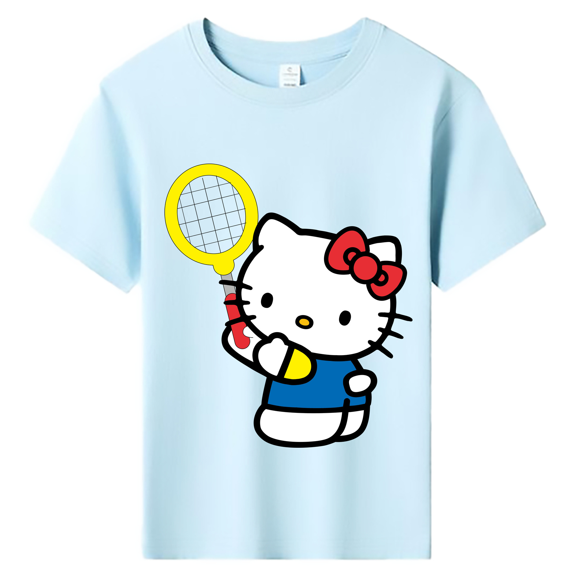 （画像用） Hello Kitty ハローキティ 綿100％キッズTシャツ（フロントプリント）